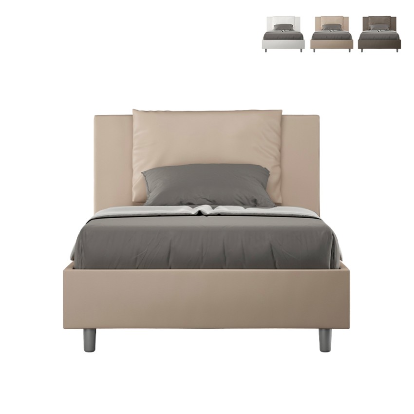 Antea P 120x190 cm seng lameller sengegavl kunstlæder betræk Kampagne Antea P 120x190 cm seng lameller sengegavl kunstlæder betræk Kampagne