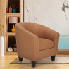 Seashell Soft design lænestol kunstlæder betræk i flere farver møbel På Tilbud