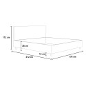 Appia M1 160x200 cm seng lameller sengegavl kunstlæder betræk 