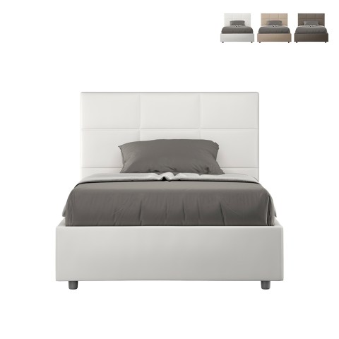 Mika P1 120x200 cm seng lameller sengegavl kunstlæder betræk Kampagne