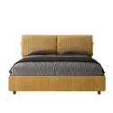 Mados Giada Aragona 160x190 cm seng lameller sengegavl stofbetræk Udsalg