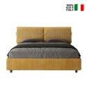 Mados Giada Aragona 160x190 cm seng lameller sengegavl stofbetræk Tilbud