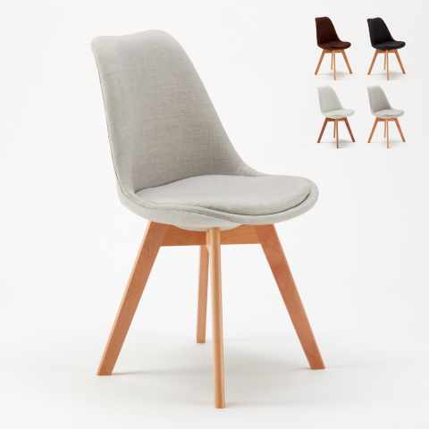 Tulip Nordica Plus AHD design spisebords stol farverig i træ og polstret