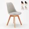 Goblet nordica plus ahd design spisebords stol farverig i træ og polstret Kampagne