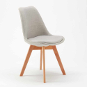 Tulipan nordica plus ahd design spisebords stol farverig i træ og polstret Tilbud