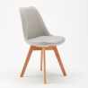 Goblet nordica plus ahd design spisebords stol farverig i træ og polstret Tilbud