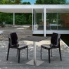 Pistachio sort cafebord sæt: 2 Ice farvet stole og 60cm kvadratisk bord Egenskaber