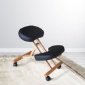 Balancewood ergonomisk knæstol kontorstol højdejusterbar træ kunstlæder Omkostninger