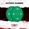 Hanzo rubber bumper 2 x 10 kg vægtskiver til olympiske vægtstang 50 mm Udsalg