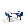 Monobloc bord 4 stole kantine firma kontor skole Four Udsalg