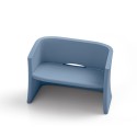 Breeze to personers lille udendørs bænk polyethylen sofa lounge møbel 