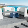 Breeze to personers lille udendørs bænk polyethylen sofa lounge møbel Billig