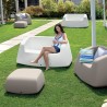 Sugar to personers lille udendørs bænk polyethylen sofa lounge møbel Billig