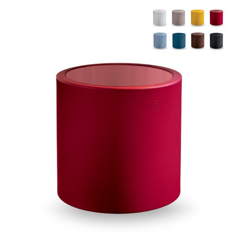 Home Fitting lille rundt sofabord 55 cm polyethylen i mange farver