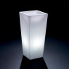 Genesis høj stor vase med LED lys firkantet potteskjuler polyethylen Valgfri
