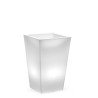 Genesis høj stor vase med LED lys firkantet potteskjuler polyethylen Rabatter