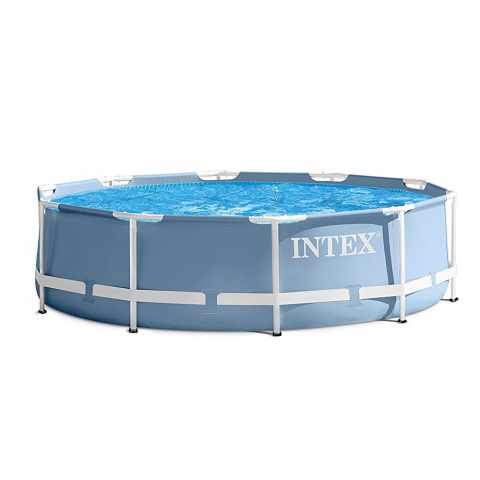 Intex 28710 Prism Frame 366x76cm rund fritstående ramme pool badebassin