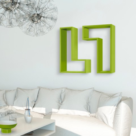 Moderne design væghylde dekorativ stuehylde Lettera