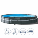 Intex 26340 Ultra Xtr Frame 732x132cm fritstående rund pool badebassin På Tilbud