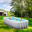 Intex 26788 ex 26776 Prism Frame 400x200x100cm rektangulær fritstående pool På Tilbud