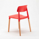 Sæt med 20 Barcellona AHD stabelbar design spisebords stol i plast og træ 