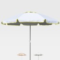 Bagnino Light 220cm stor strand parasol bomuld højdejusterbar uv-beskyttet Udsalg