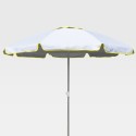 Bagnino Light 220cm stor strand parasol bomuld højdejusterbar uv-beskyttet Rabatter