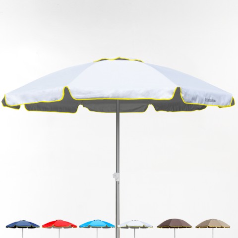 Bagnino Fluo stor strand parasol 220cm højdejusterbar anti uv aluminium Kampagne