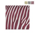 Zebra billede dekoration 75x75 cm dyre mønster lavet med indlagt træ Kampagne