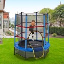 Rund trampolin 140 cm til børn med sikkerhedsnet Frog På Tilbud
