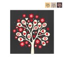 Tree of Hearts billede dekoration 75x75 cm moderne med indlagt træ Kampagne