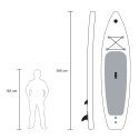 Mantra Pro XL 12' Sup board oppustelig paddleboard padle rygsæk pumpe 