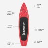 Red Shark Pro 10'6 Sup board oppustelig paddleboard padle rygsæk pumpe Udvalg
