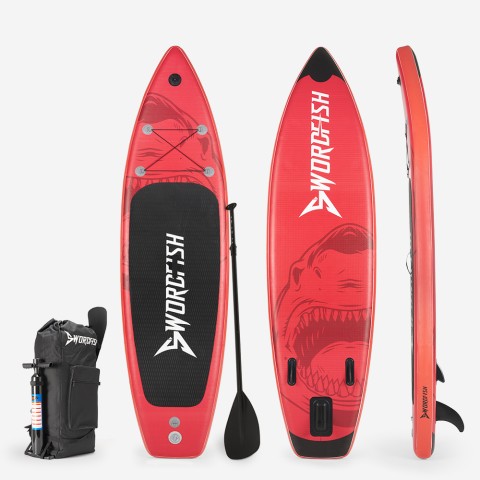 Red Shark Pro 10'6" Sup board oppustelig paddleboard padle rygsæk pumpe Kampagne