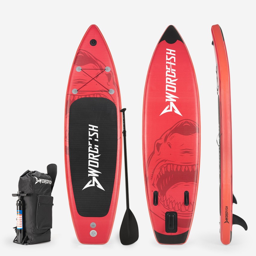 Red Shark Pro 10'6 Sup board oppustelig paddleboard padle rygsæk pumpe Kampagne
