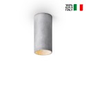 Cromia design loftlampe 13 cm cylinderformet led lampe cement farverig Køb