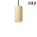 Cromia pendel loftlampe 13 cm cylinderformet led lampe cement farverig Køb