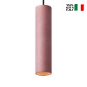 Cromia pendel loftlampe 28 cm cylinderformet led lampe cement farverig Køb