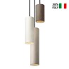 Cromia pendel loftlampe 3 cylinderformet led lamper cement farverig Udvalg
