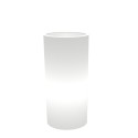 Barocco høj 35 cm rund vase plast krukke potte med indbygget lys På Tilbud