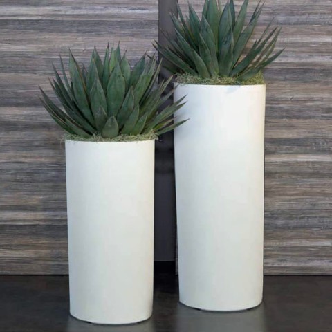Barocco høj 35 cm rund vase plast krukke potte indendørs udendørs have Kampagne