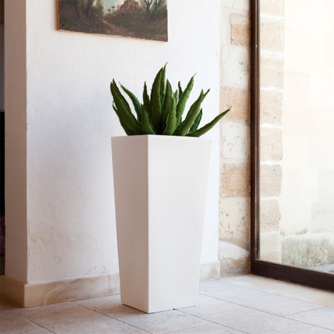 Egizio høj 41x90 cm rektangulær vase plast krukke potte indendørs have Kampagne