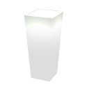 Egizio høj 41x90 cm rektangulær vase plast krukke potte indbygget lys Tilbud