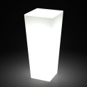 Egizio høj 41x90 cm rektangulær vase plast krukke potte indbygget lys Udsalg