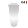 Gotico høj rund vase plast krukke potte med indbygget lys til udendørs Udsalg