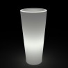 Gotico høj rund vase plast krukke potte med indbygget lys til udendørs Mængderabat