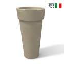 Messapico høj 90cm rund vase plast krukke potte til udendørs indendørs Rabatter