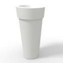 Messapico høj 105cm rund vase plast krukke potte udendørs indendørs Tilbud
