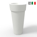 Messapico høj 105cm rund vase plast krukke potte udendørs indendørs På Tilbud