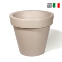 Romano høj 80 cm rund vase plast krukke potte til udendørs indendørs Rabatter